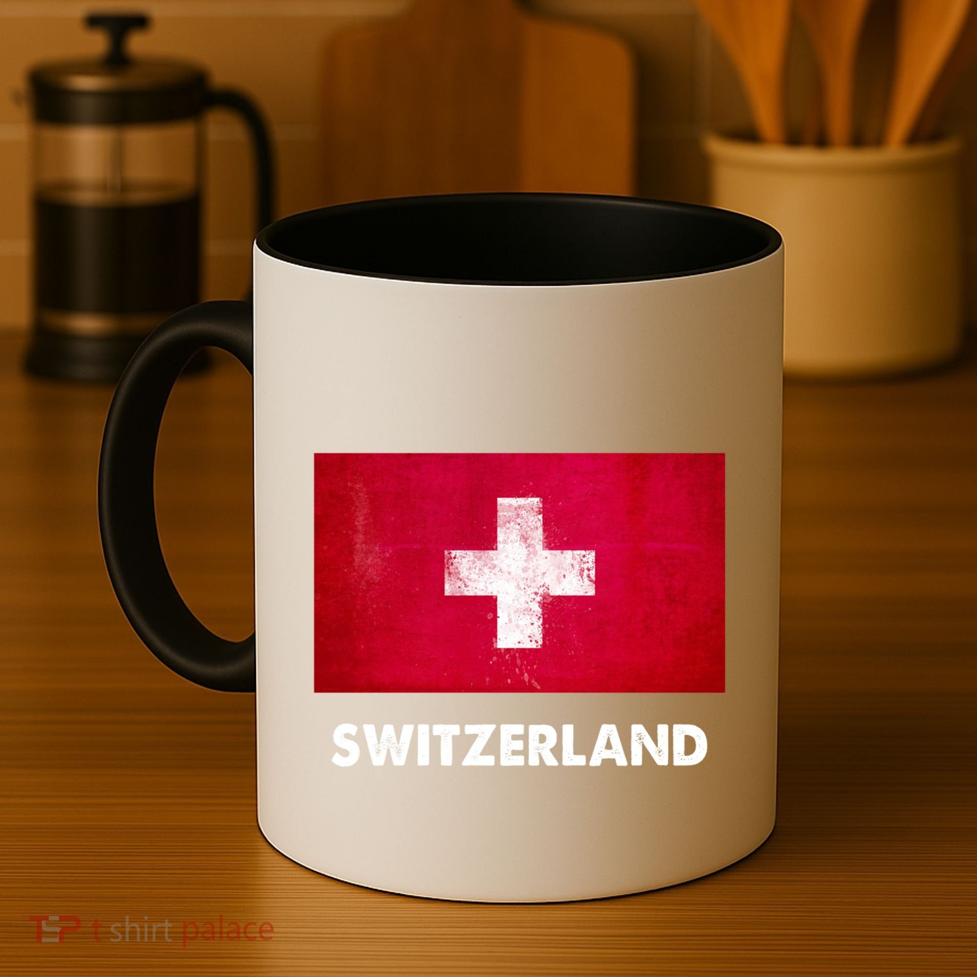 Swiss Switzerland Flag Cute Gift Coffee Mug