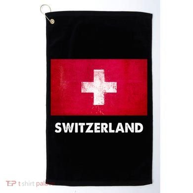 Swiss Switzerland Flag Cute Gift Golf Towel