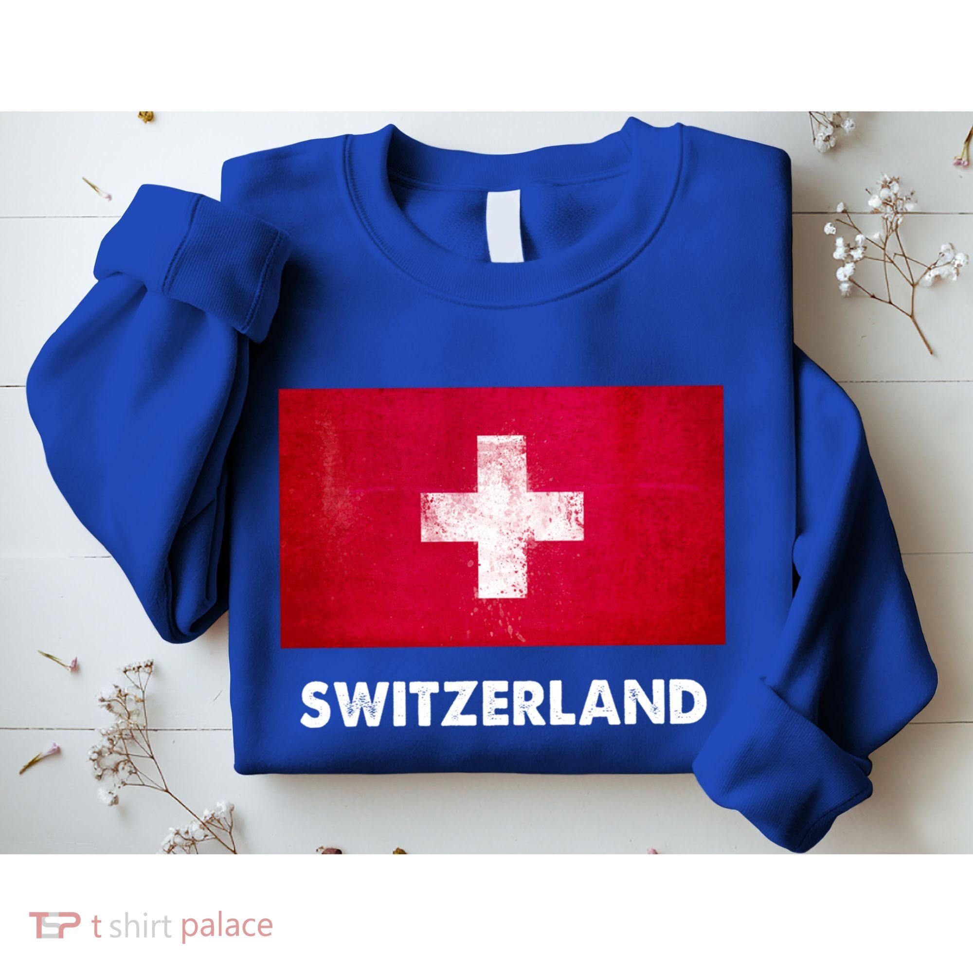 Swiss Switzerland Flag Cute Gift Sweatshirt
