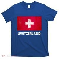 Swiss Switzerland Flag Cute Gift T-Shirt thumb 0