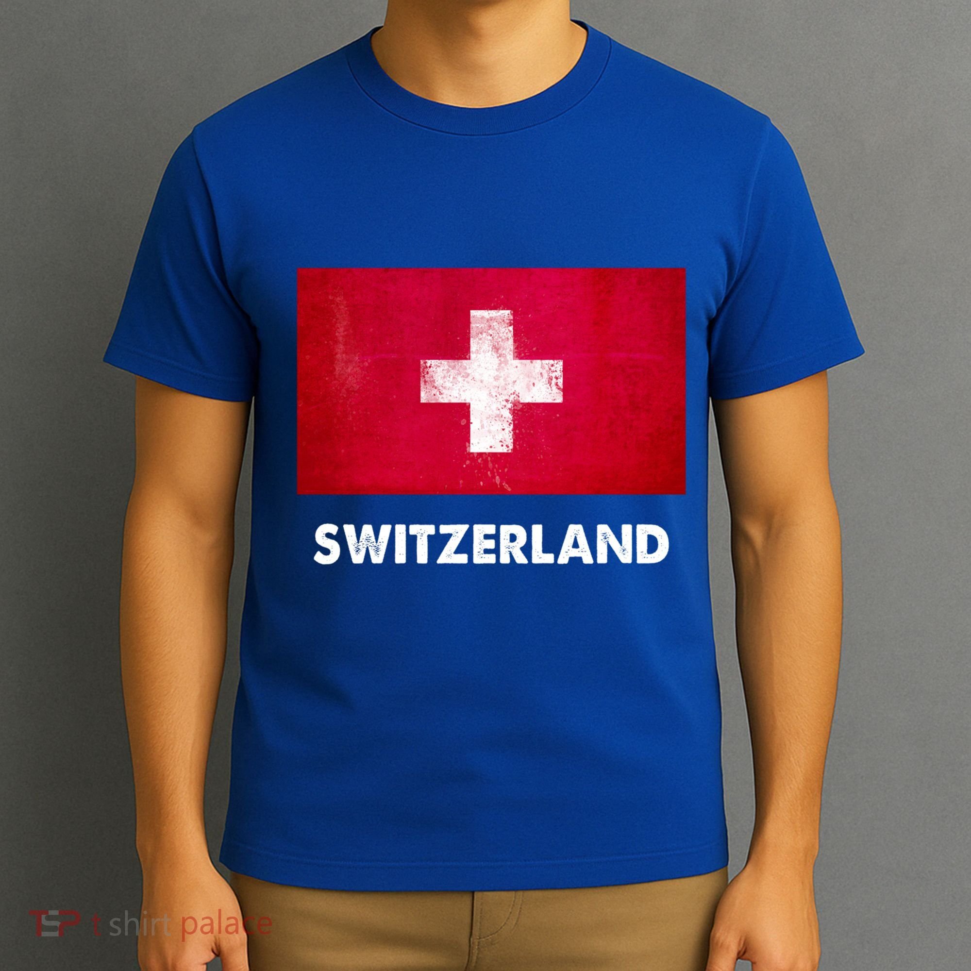 Swiss Switzerland Flag Cute Gift T-Shirt