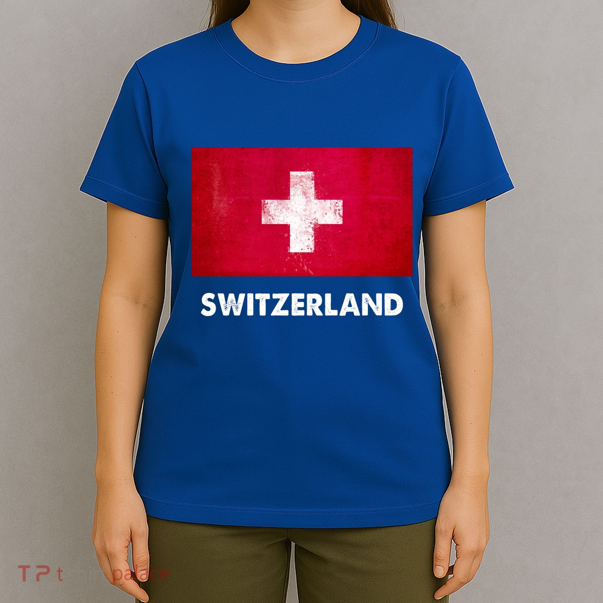 Swiss Switzerland Flag Cute Gift T-Shirt