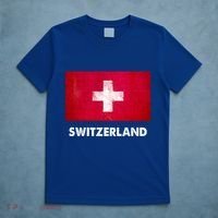 Swiss Switzerland Flag Cute Gift T-Shirt thumb 5