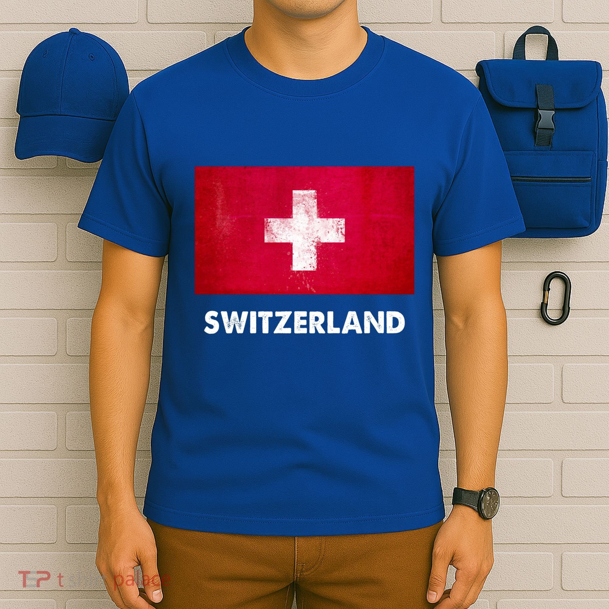 Swiss Switzerland Flag Cute Gift T-Shirt