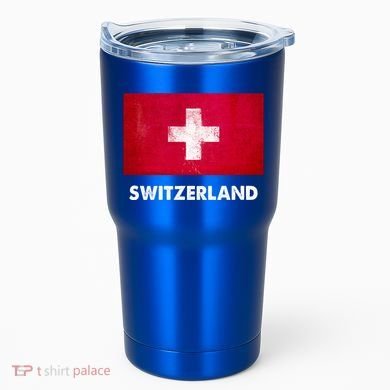 Swiss Switzerland Flag Cute Gift Tumbler