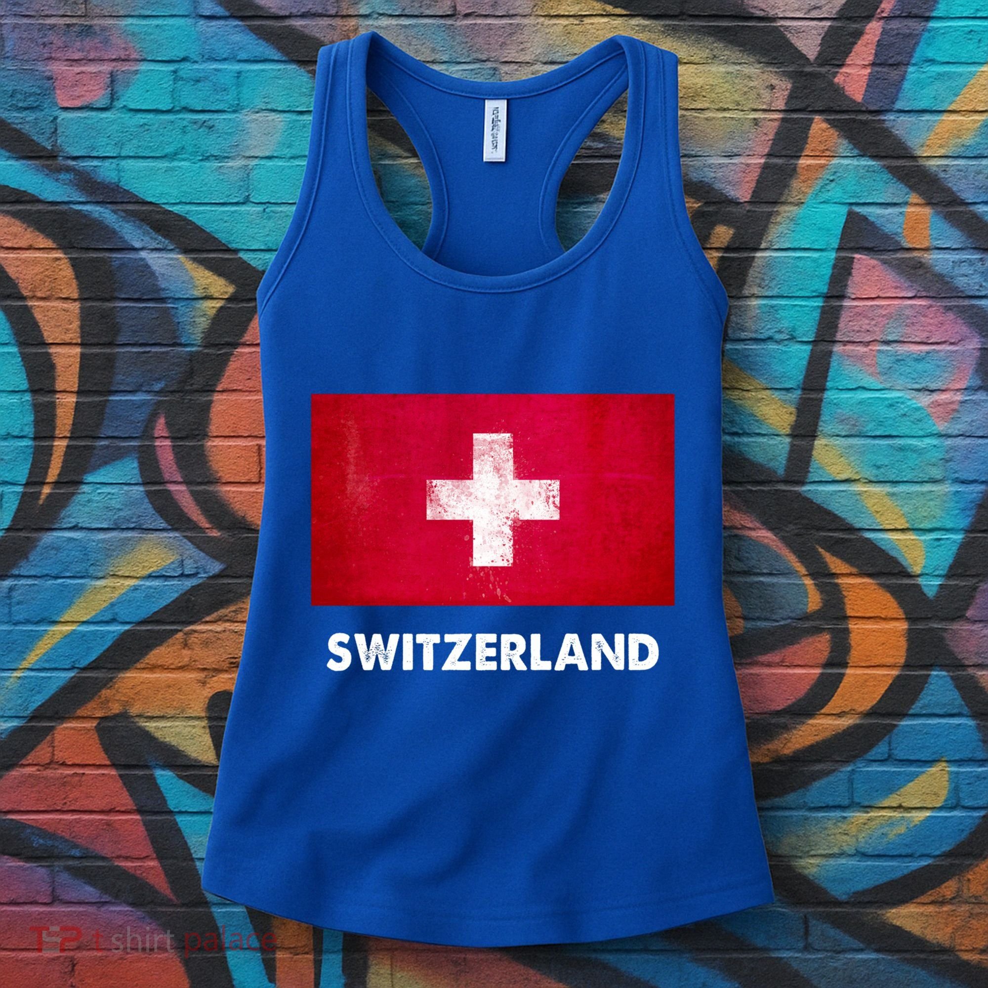 Swiss Switzerland Flag Cute Gift Women's Tank Top