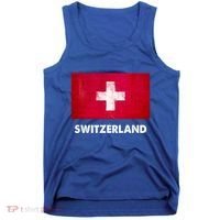 Swiss Switzerland Flag Cute Gift Tank Top thumb 0
