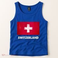 Swiss Switzerland Flag Cute Gift Tank Top thumb 2