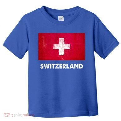 Swiss Switzerland Flag Cute Gift Toddler T-Shirt