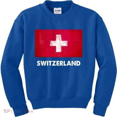 Swiss Switzerland Flag Cute Gift Kids Sweatshirt