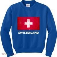 Swiss Switzerland Flag Cute Gift Kids Sweatshirt thumb 0