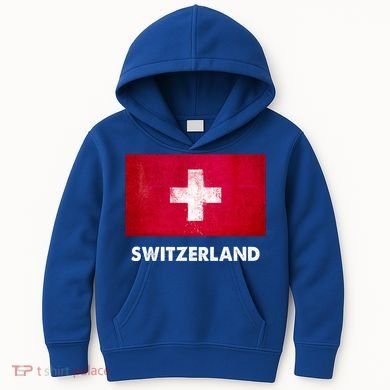 Swiss Switzerland Flag Cute Gift Kids Hoodie