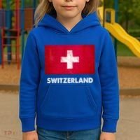 Swiss Switzerland Flag Cute Gift Kids Hoodie thumb 3