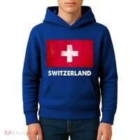 Swiss Switzerland Flag Cute Gift Kids Hoodie thumb 4