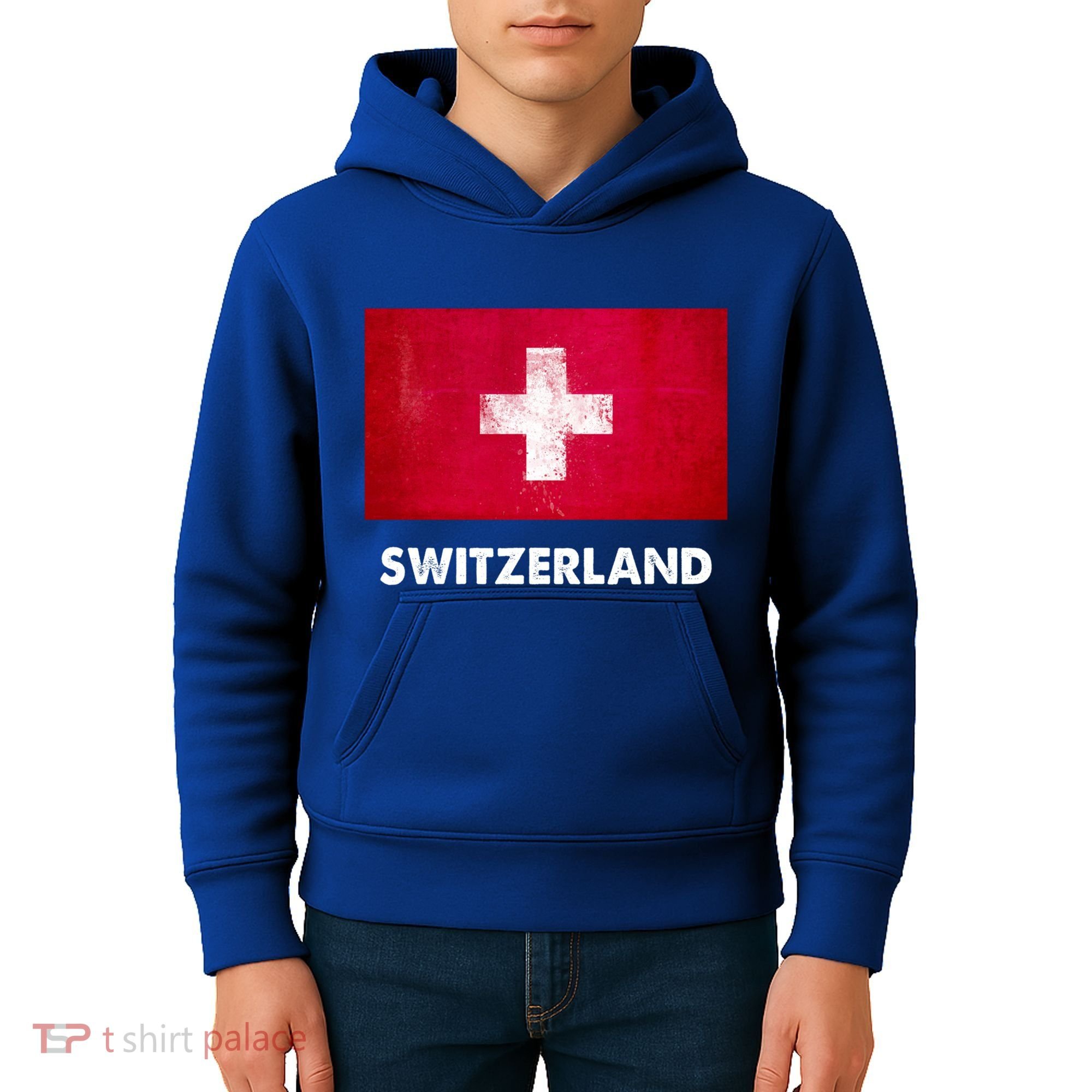 Swiss Switzerland Flag Cute Gift Kids Hoodie