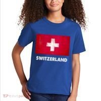 Swiss Switzerland Flag Cute Gift Kids T-Shirt thumb 2