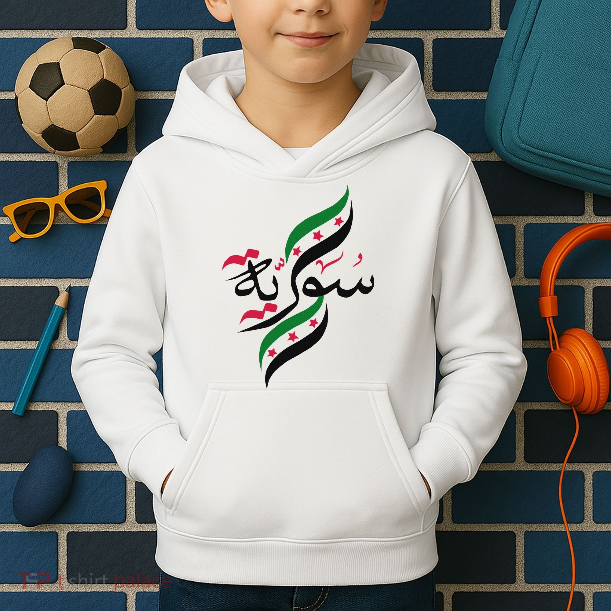 SyriaFree Syria FlagSyrian. Kids Hoodie