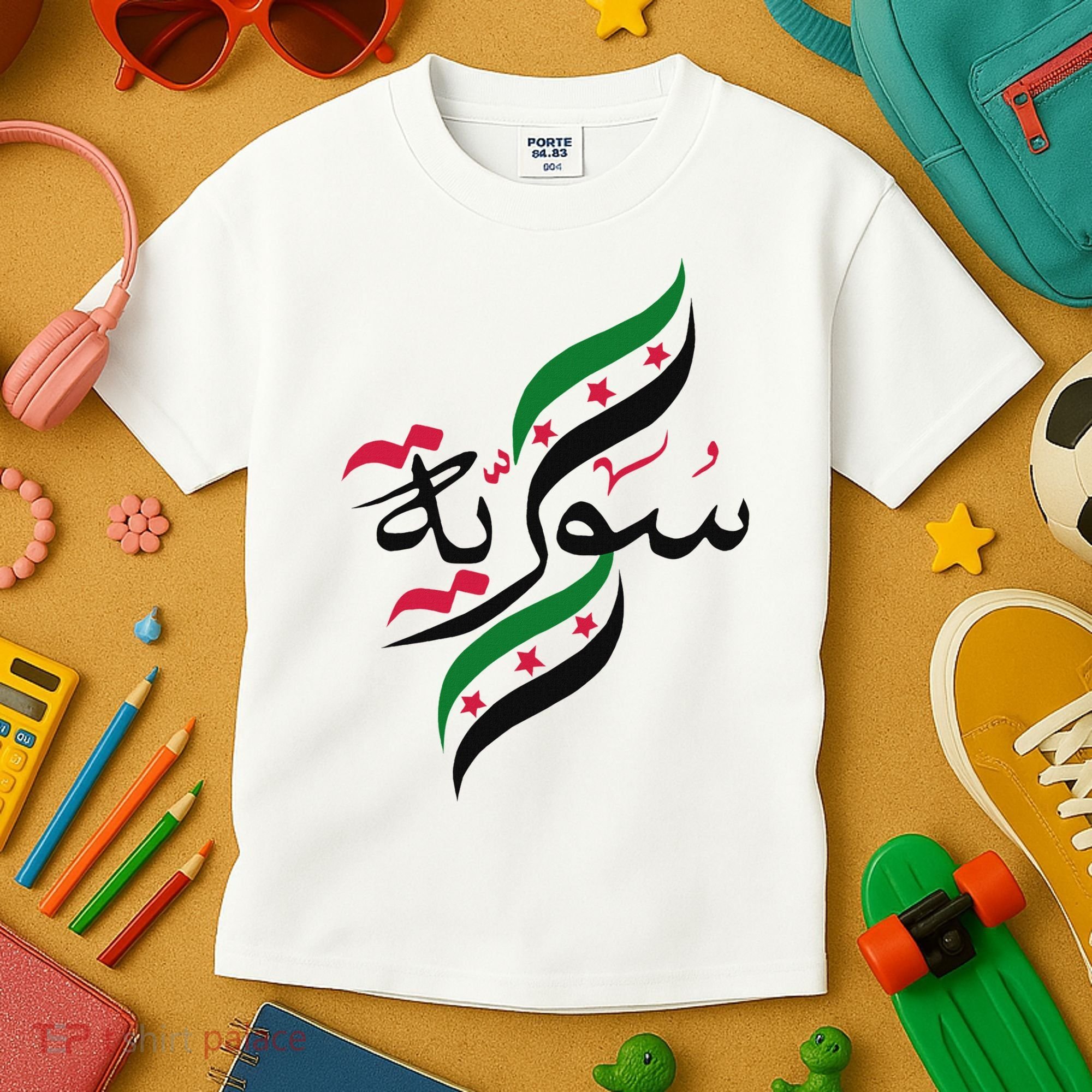 SyriaFree Syria FlagSyrian. Kids T-Shirt