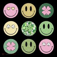 Shamrock Smile Face Disco Retro Groovy St Patricks Day Lucky Coffee Mug thumb 5