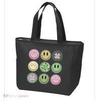 Shamrock Smile Face Disco Retro Groovy St Patricks Day Lucky Tote Bag thumb 3