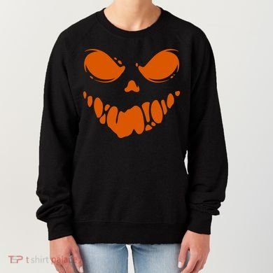 Scary Spooky Face Halloween Gift Women's Sweatshirt