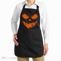 Scary Spooky Face Halloween Gift Apron thumb 2