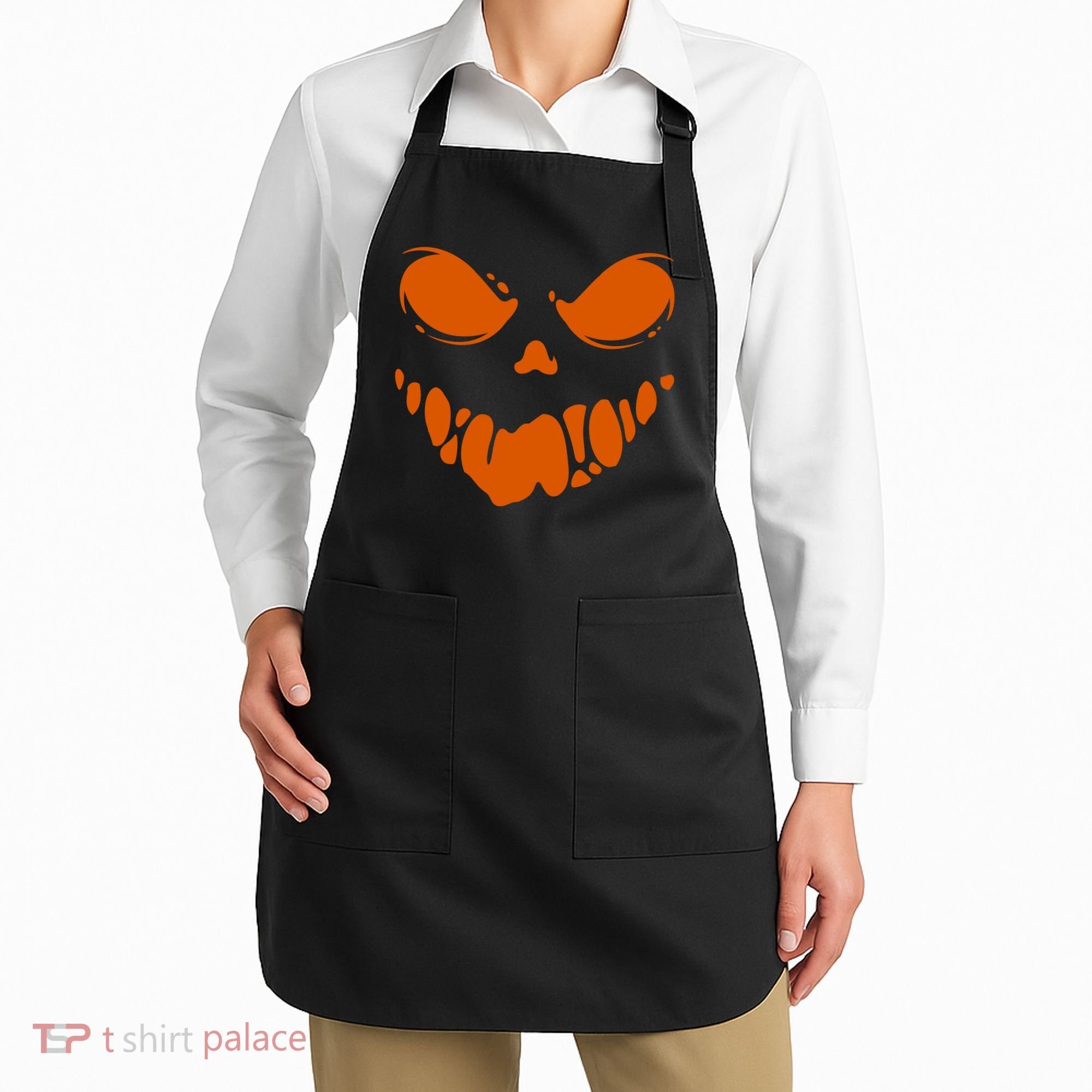 Scary Spooky Face Halloween Gift Apron