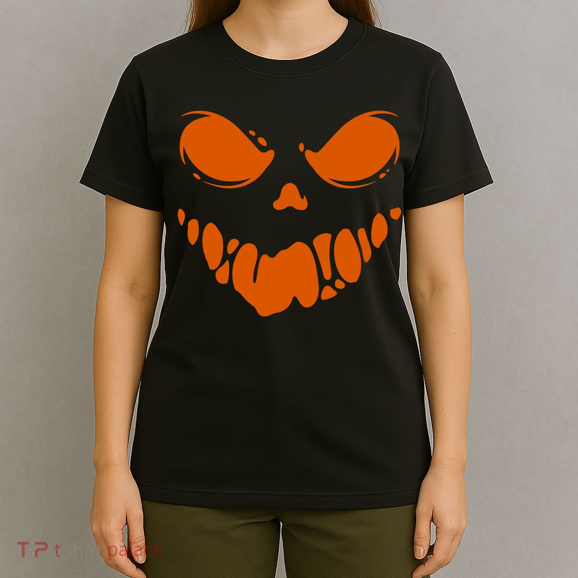 Scary Spooky Face Halloween Gift T-Shirt