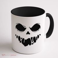 Scary Spooky Face Halloween Gift Coffee Mug thumb 1