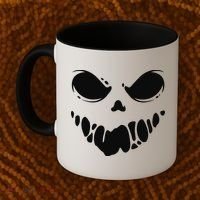Scary Spooky Face Halloween Gift Coffee Mug thumb 2