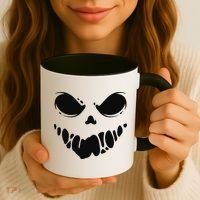 Scary Spooky Face Halloween Gift Coffee Mug thumb 3