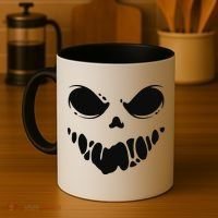 Scary Spooky Face Halloween Gift Coffee Mug thumb 4