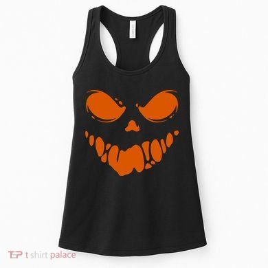 Scary Spooky Face Halloween Gift Women's Tank Top