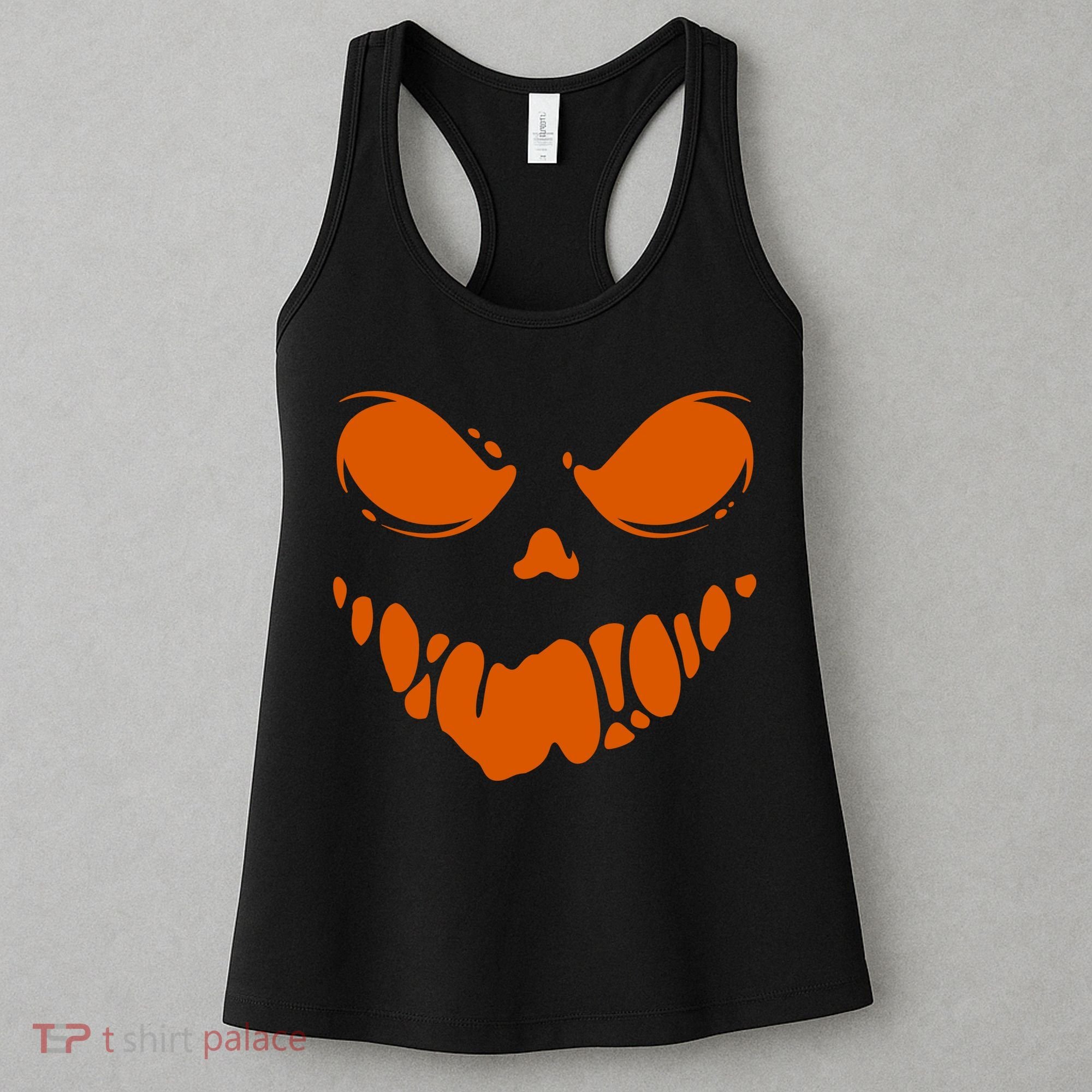 Scary Spooky Face Halloween Gift Women's Tank Top