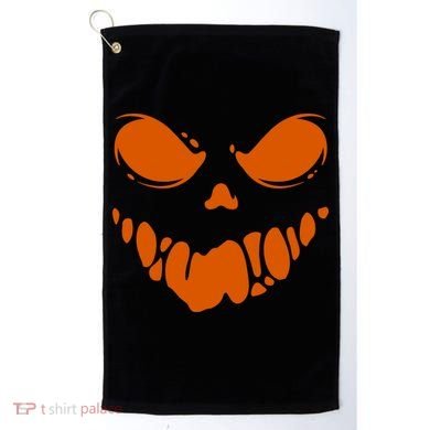Scary Spooky Face Halloween Gift Golf Towel