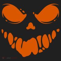 Scary Spooky Face Halloween Gift Golf Towel thumb 3