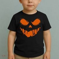 Scary Spooky Face Halloween Gift Toddler T-Shirt thumb 2