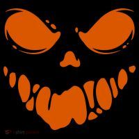 Scary Spooky Face Halloween Gift Women's Long Sleeve Shirt thumb 2
