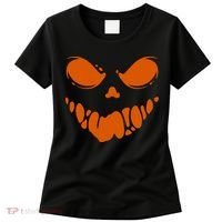 Scary Spooky Face Halloween Gift Women's T-Shirt thumb 0