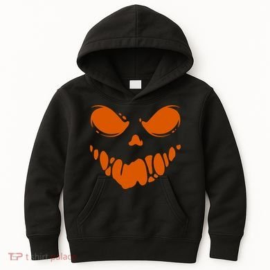 Scary Spooky Face Halloween Gift Kids Hoodie