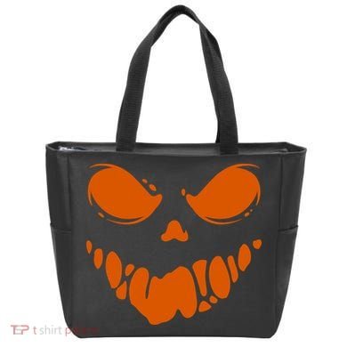 Scary Spooky Face Halloween Gift Tote Bag