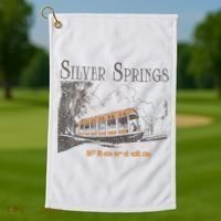 Silver Springs Florida Golf Towel thumb 1
