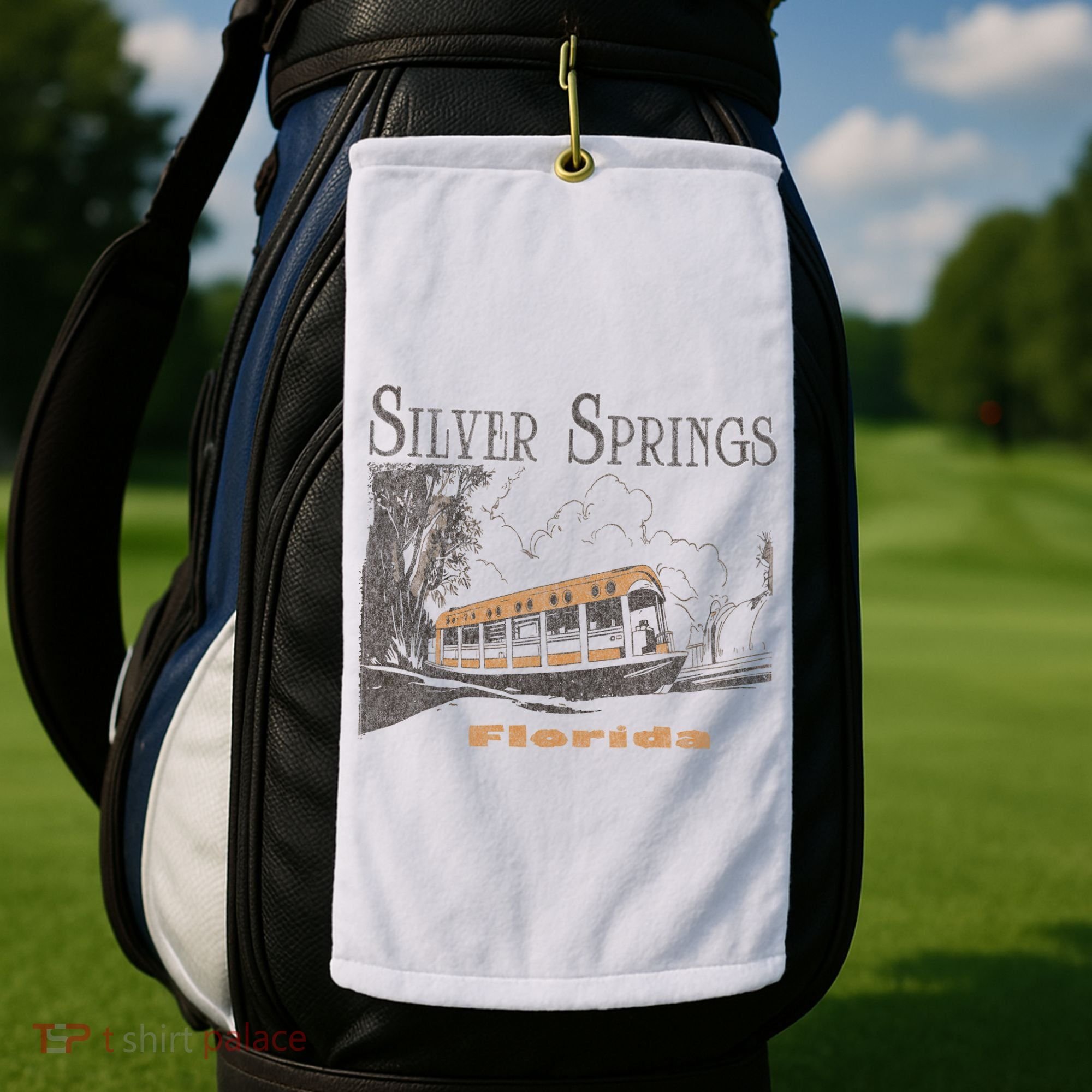 Silver Springs Florida Golf Towel