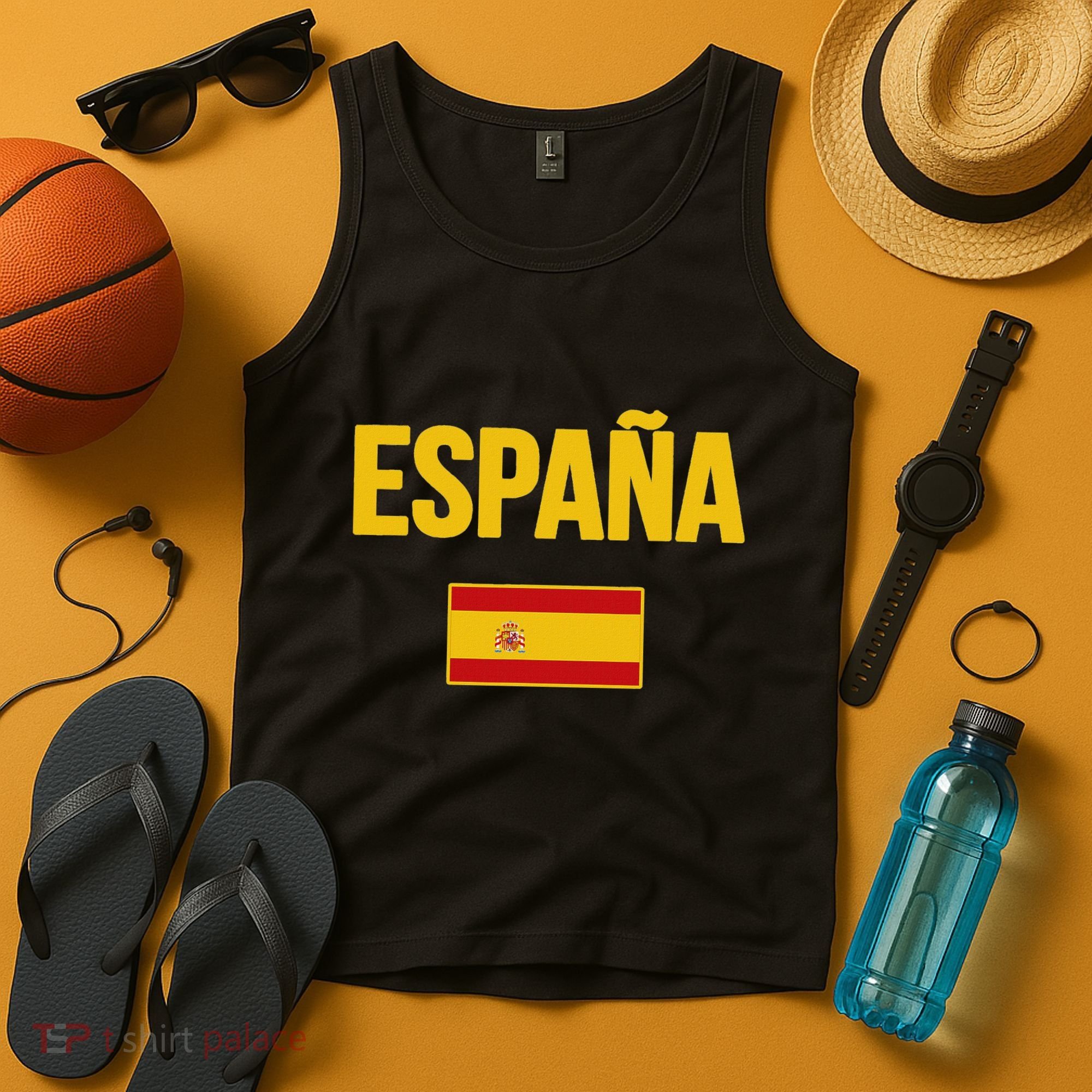 Spain Spanish Flag Espana Souvenir Tank Top
