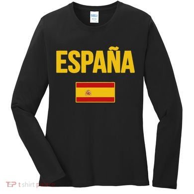 Spain Spanish Flag Espana Souvenir Women's Long Sleeve Shirt
