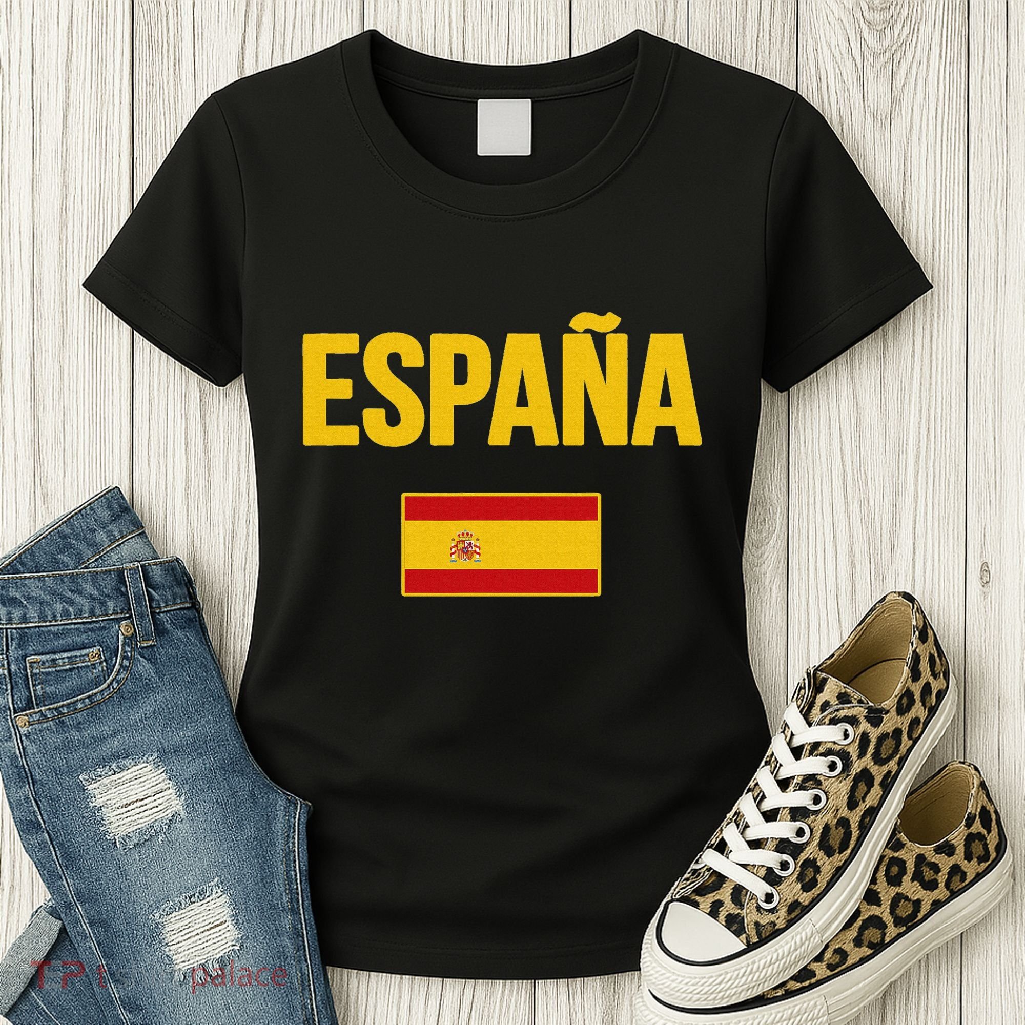 Spain Spanish Flag Espana Souvenir Women's T-Shirt