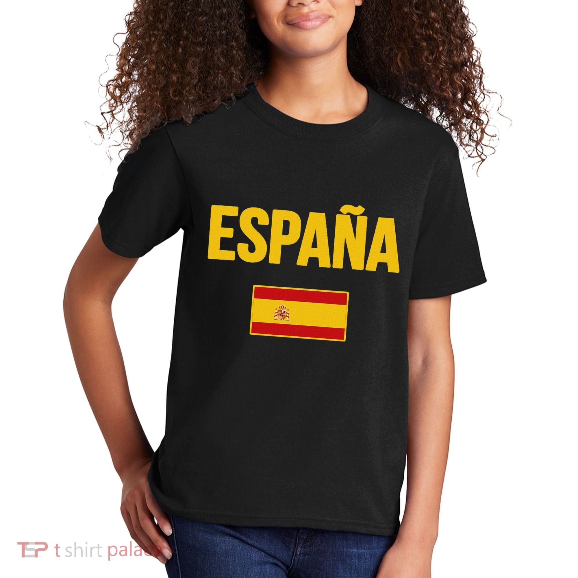 Spain Spanish Flag Espana Souvenir Kids T-Shirt