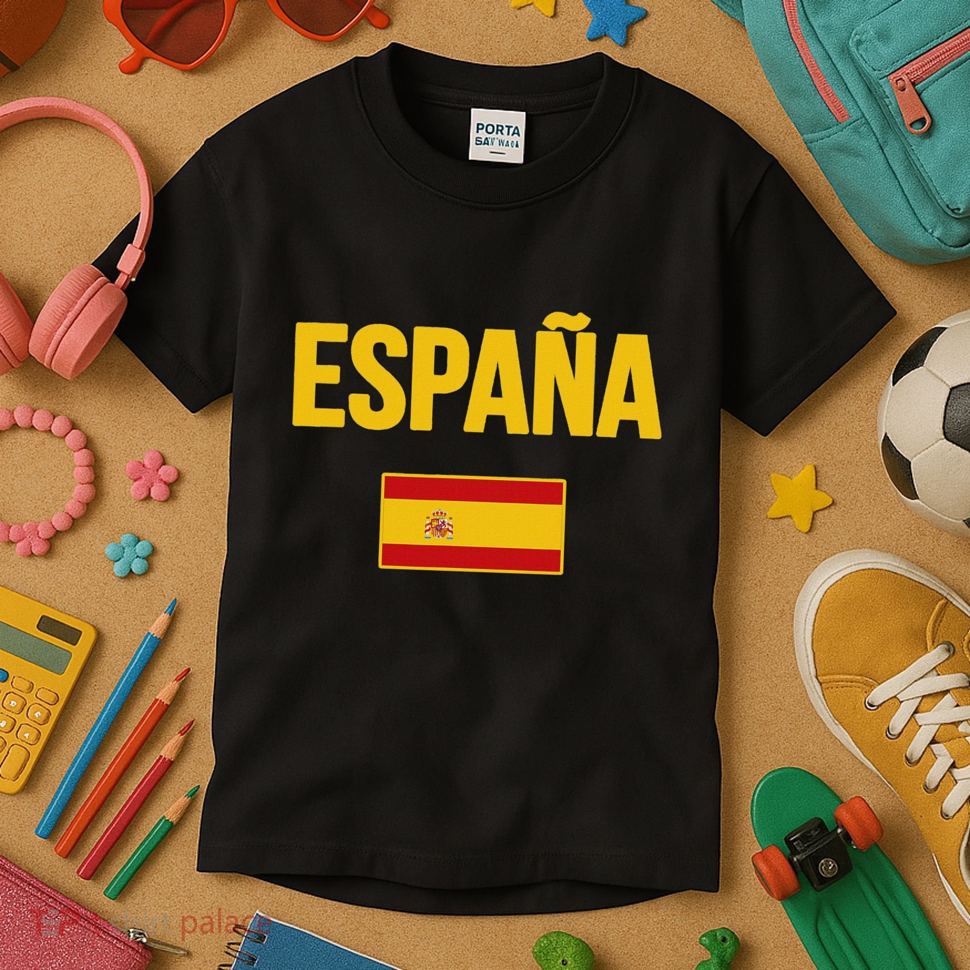 Spain Spanish Flag Espana Souvenir Kids T-Shirt