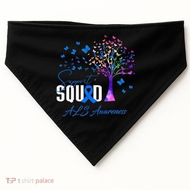 Support Squad For Als Awareness USA-Made Doggie Bandana