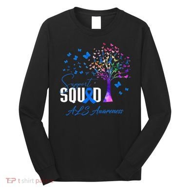 Support Squad For Als Awareness Long Sleeve Shirt
